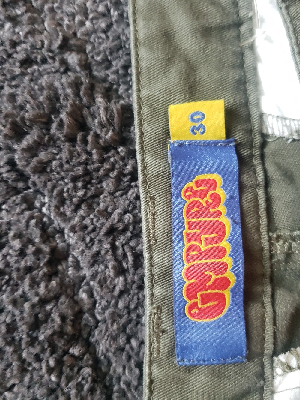 Empyre Relax Cargo Pants 30 Green Baggy Relaxed Skater Grunge y2k - Picture 4 of 6